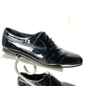 Mezlan Black Patent Leather Dress Shoes Size 13